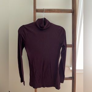 Soft ribbed mock neck sweater